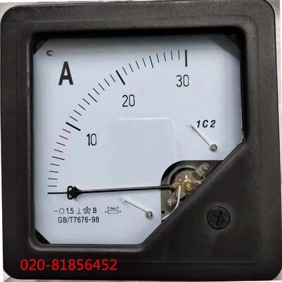1C2 直流电流表1C2- 3A 5A 10A 15A 20A 30A 50A 75A 100A  75MV
