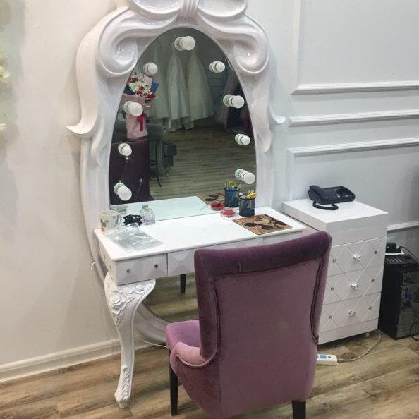 影楼化妆镜梳妆台/单面双面/带灯/欧式影楼化妆台/影楼家具化妆台