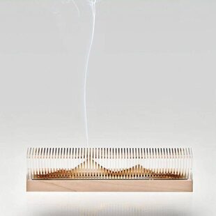 空间方式隐山香器创意山形香插家居香薰盒香炉摆件檀香炉熏香舒适