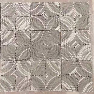 仿古瓦片装饰立瓦铺地花园围边半圆瓦围栏收边小青瓦拼花造型青瓦