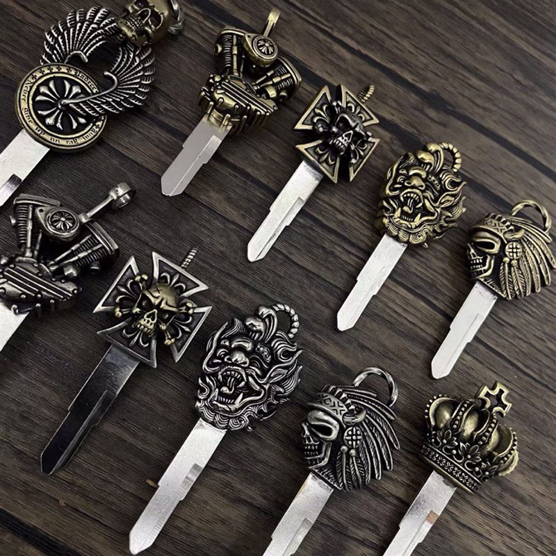 适用建设香帅650香帅硬汉800改装钥匙胚国产88X3复古钥匙胚