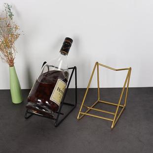 简约 红酒洋酒架摆件家用托架展示架现代轻奢创意酒架子酒瓶架欧式