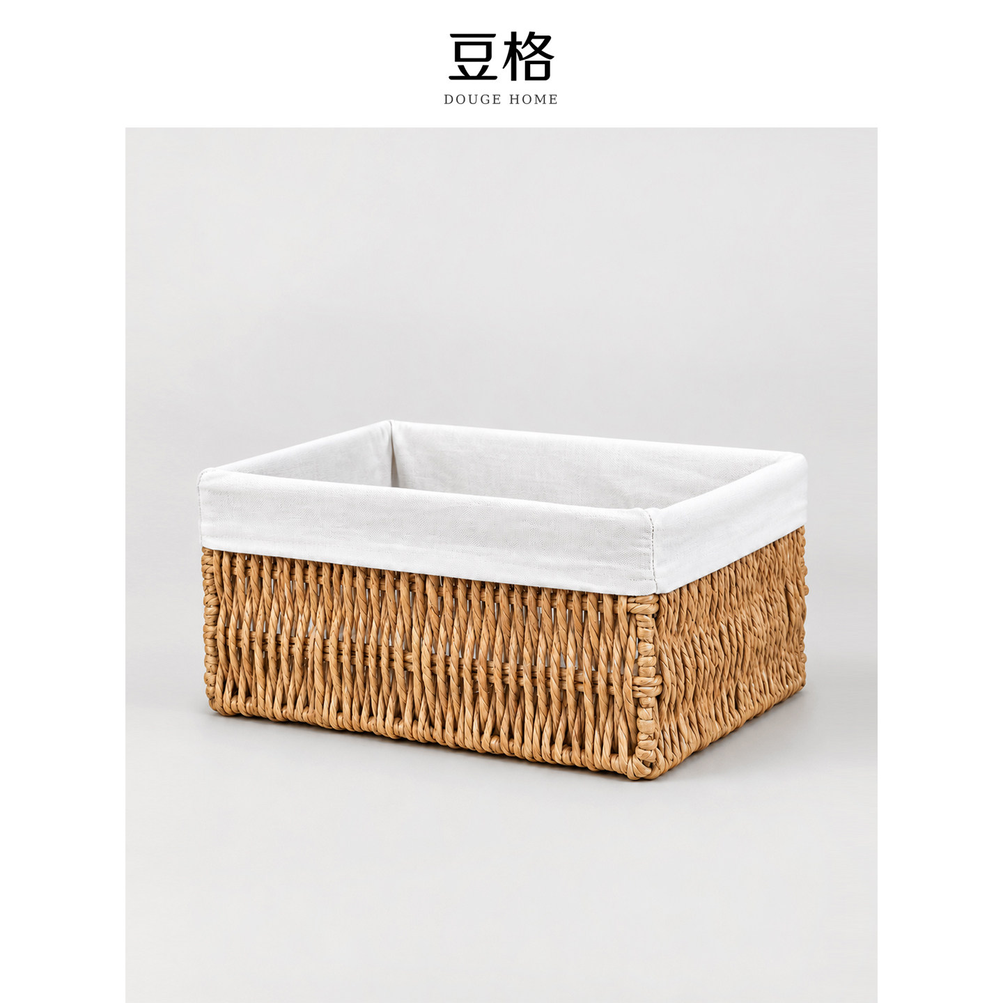 纸绳编织收纳筐家用衣柜杂物收纳盒桌面化妆品收纳篮整理储物篮子
