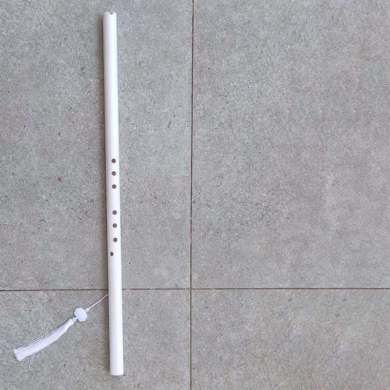 洞萧乐器仿玉树脂白色初r学入门不开裂F古风八孔G调萧水管长笛教