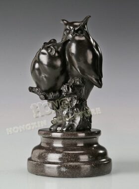 4办公室家43礼品软装摆件AL铜雕塑鹰包邮动物饰书房工艺家居室内