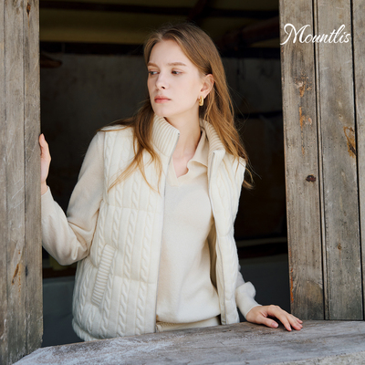 90白鹅绒羽绒服马甲外套