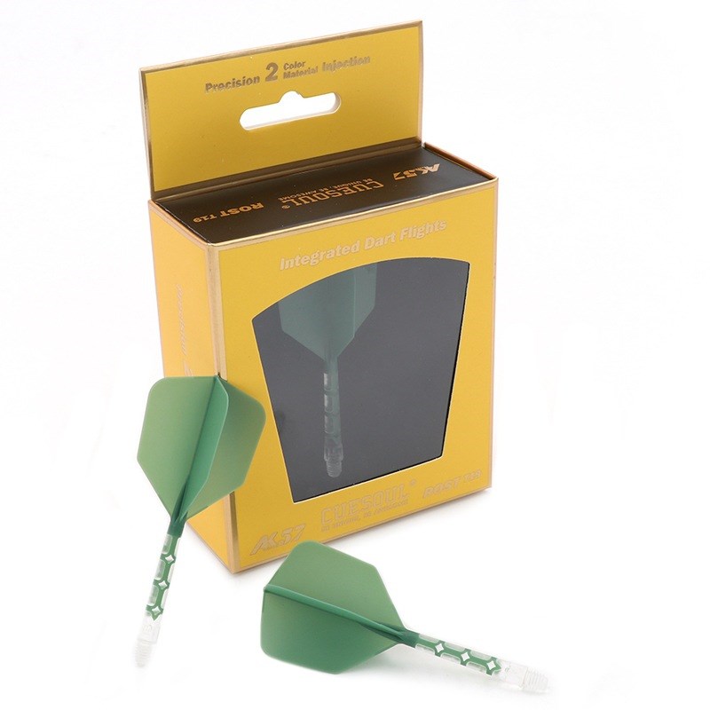 CUESOUL/Q獣ROST T19飞镖尾翼绿色镖叶耐用配件大方翼一体尾标翼