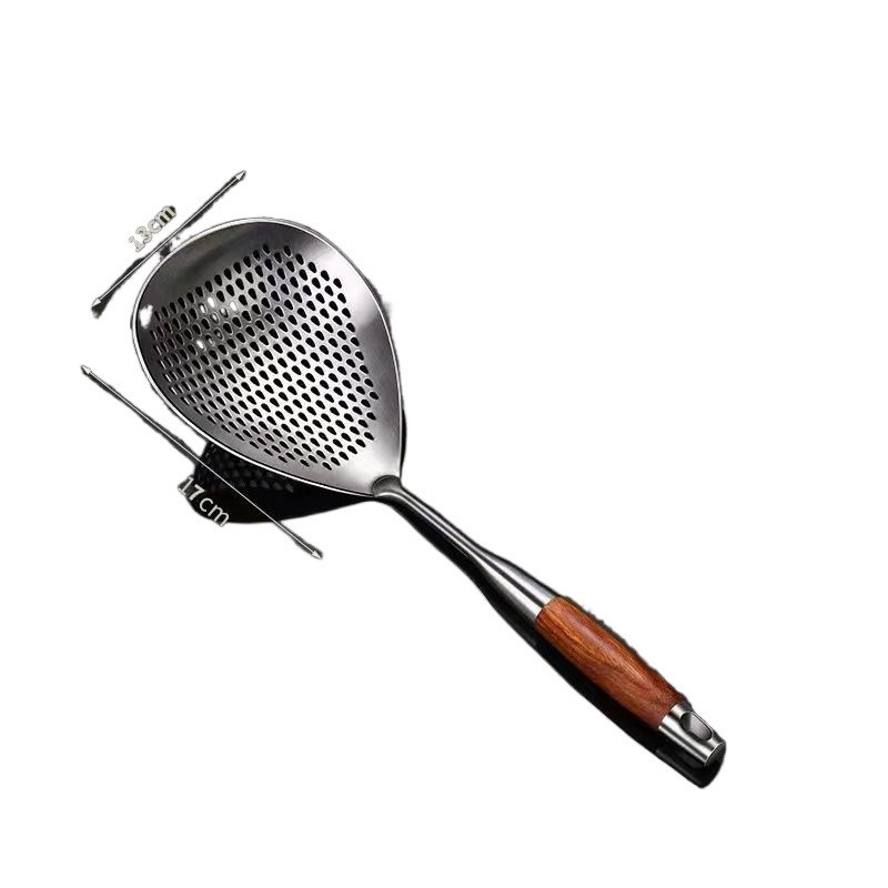 不锈钢捞面勺捞饺子捞勺油漏勺笊篱家用厨房加厚加宽漏勺
