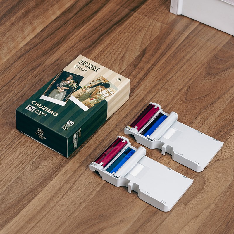 初照拍立得相纸D1彩色打印相机专用色带三寸相纸一次成像热升华