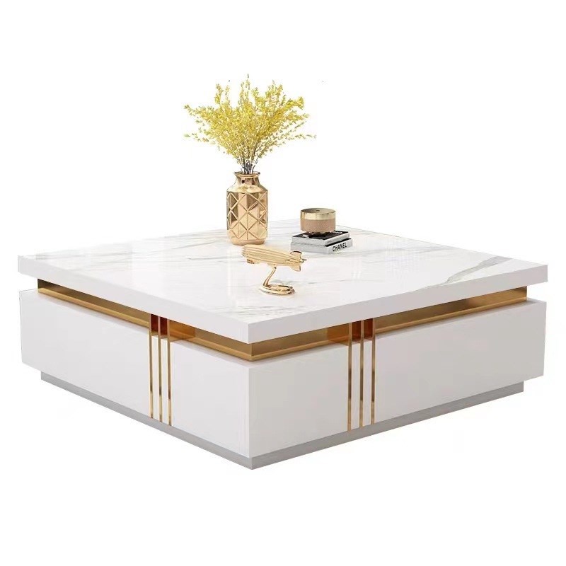 长方形岩板茶几现代家用客厅简约小户型新款高级感轻奢茶几电视柜