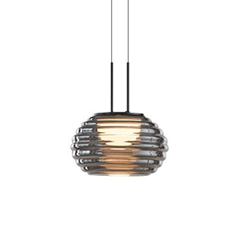 意式极简卧室床头玻璃吊灯现代简约客厅餐厅吧台岛台设计感装饰灯