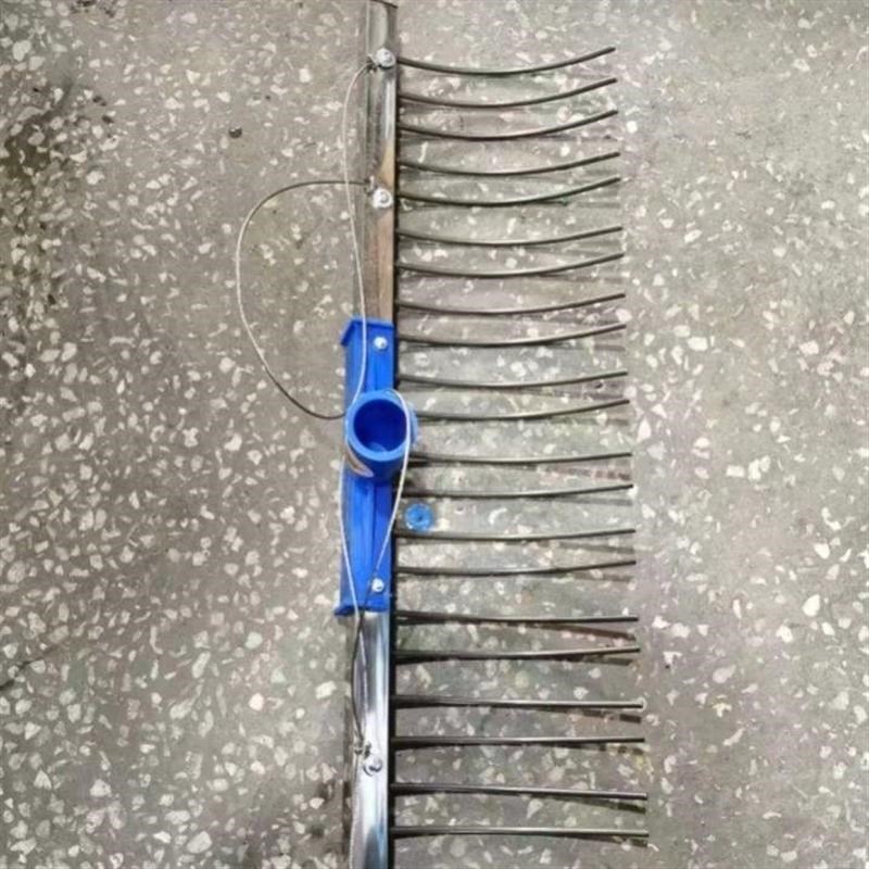 2024年网红水稻捞草沫铁叉子16B斤钢齿长13厘米全长60厘米不带杆