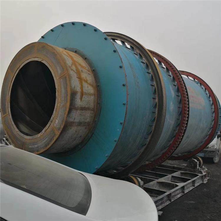 出售二手河沙矿石三筒烘干机工业回转窑锯末豆腐渣煤泥滚筒烘干机