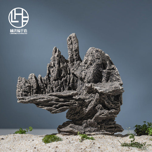 陶瓷实心工艺乌龟爬台防滑晒台鱼缸造景躲避屋吸水石假山装饰摆件