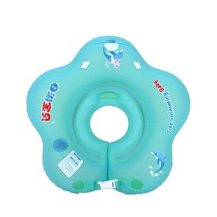 自游宝贝脖圈游泳圈新生儿宝宝脖圈双气囊防后仰颈圈0 12个月