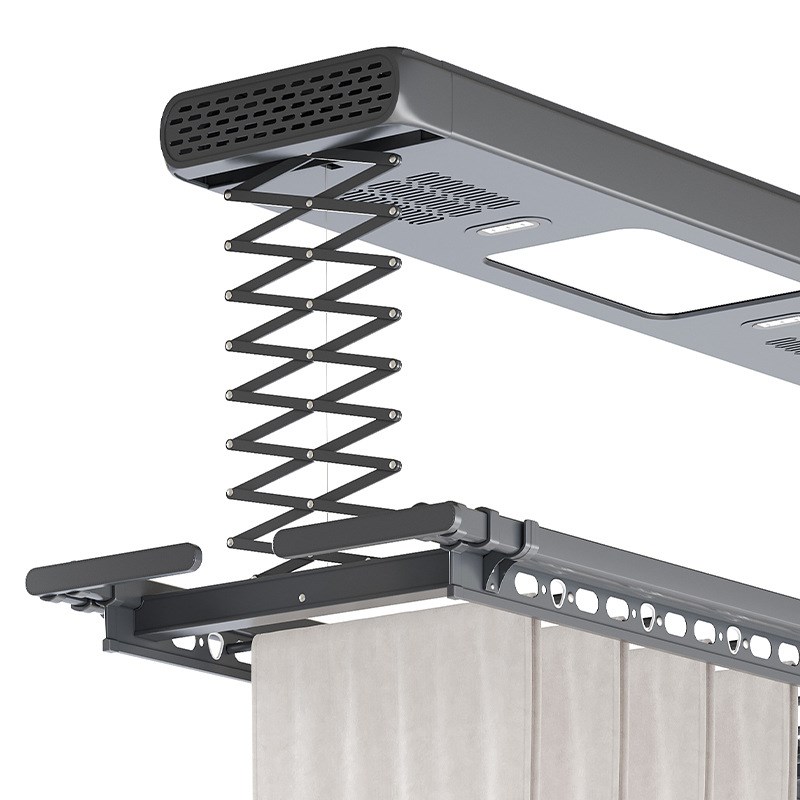 可定制直供阳台智能升降凉衣架语音遥控隐形电动晾衣架