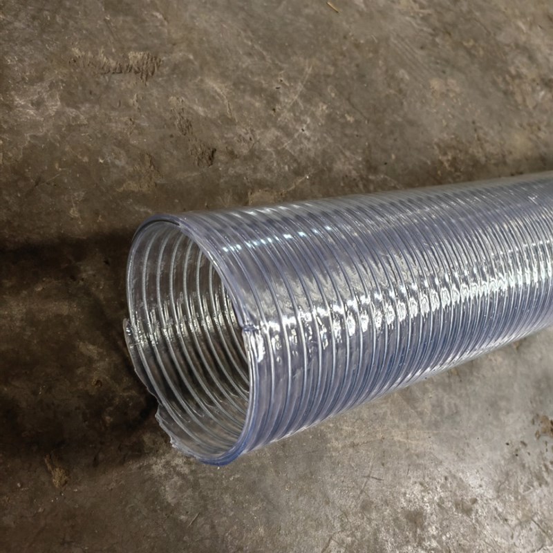 PVC大口径透明8寸10寸软管排涝软管化工排污泵软管供水管