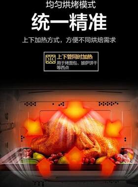 电烤箱跨境商用家用多功能一体上下蒸烤一体机大容量烘焙跨境