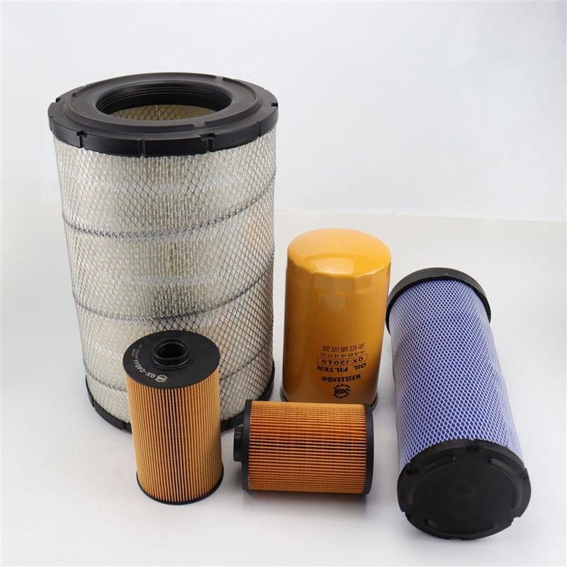 凯斯挖掘机CX210B电喷机油滤芯柴油空气油水纸柴液压回油进油先导