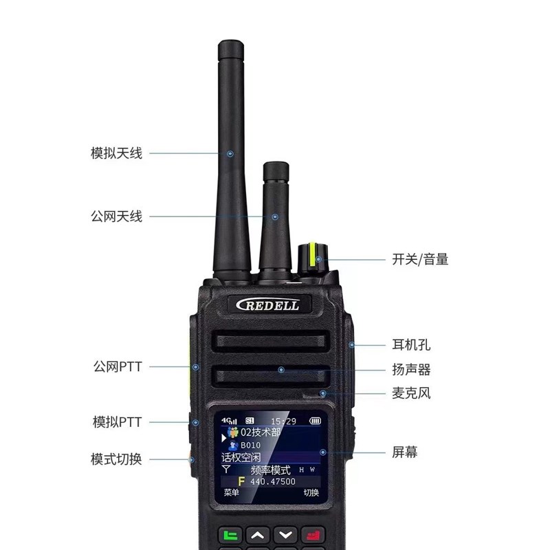 锐得尔R1560/P200/1688全国对讲机4G双模中转应急对讲机5000公里