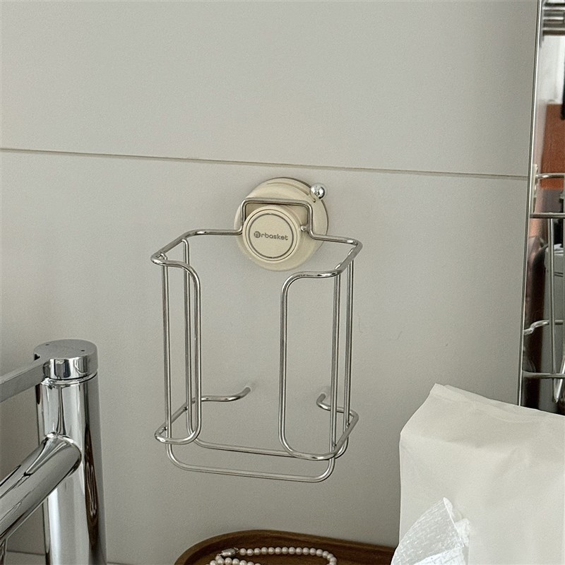 不锈钢纸巾架免打孔壁挂式橱柜用纸挂架湿纸巾收纳