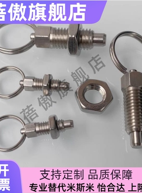 GN717拉环式分度销不锈钢碳钢旋钮柱塞分割定位柱ZAC41/42/44/45