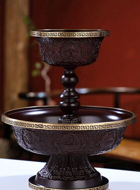 摆件黄铜杯供水杯式法民族风雕花供护八吉祥圣藏精工水杯用品