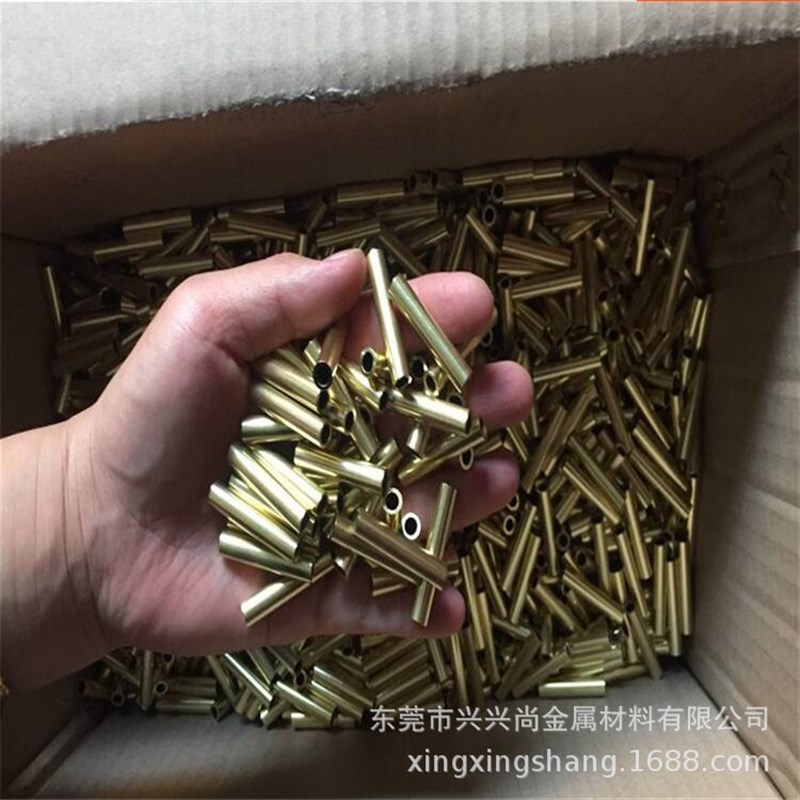 现货黄铜毛细管H62 H65光亮薄壁黄铜管 切割 滚花 V攻牙 扩口加工