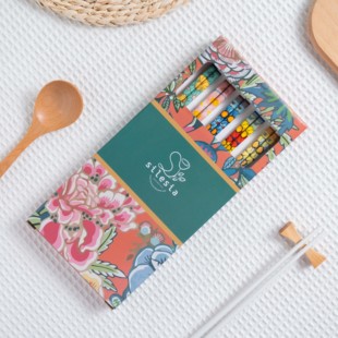 【老刘福利】琉璃花彩-筷子五双装