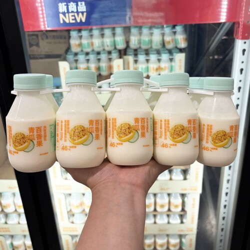 山姆 朝日唯品 百香果青瓜风味发酵乳220g*10瓶调制酸奶健康早餐