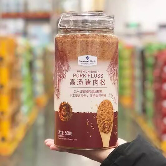 山姆代购高汤猪肉松500g拌饭拌粥辅食烘焙面包高蛋白香酥