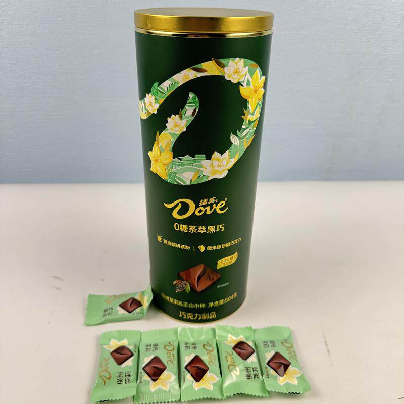 山姆湾 德芙0糖茶萃黑巧 横州茉莉+正山小种（代可可脂）