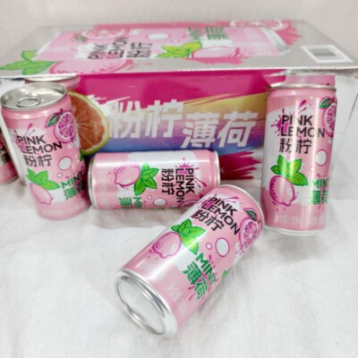 山姆 Drinksba粉柠薄荷复合果汁饮料260mL*18瓶清爽解腻罐装