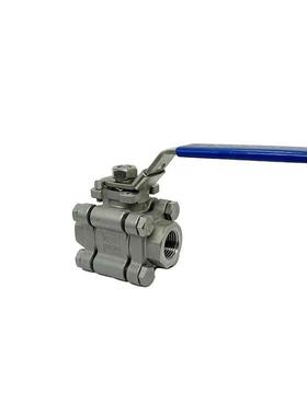 不锈钢三片式Q11F-64P承插焊/内螺纹耐高压球阀Q61F-150LB2000WOG