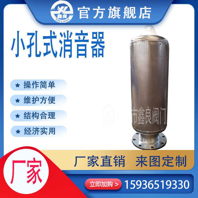 小孔消音器 锅炉蒸汽 管道安全阀消音器 石油化工适用 规格齐全