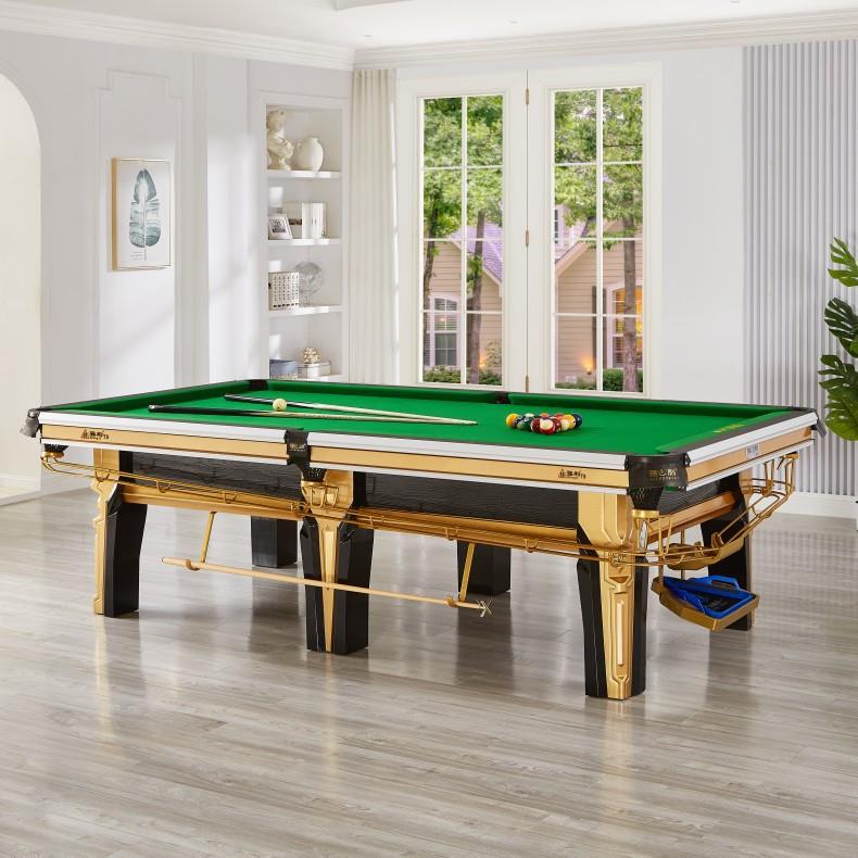中式黑八台球桌球房俱乐部小标准台球桌多功能大商用钢库台球桌室
