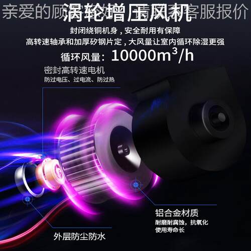 除湿机大型工业抽湿机下大功率除湿器地室CT-960RD库间厂房车抽仓