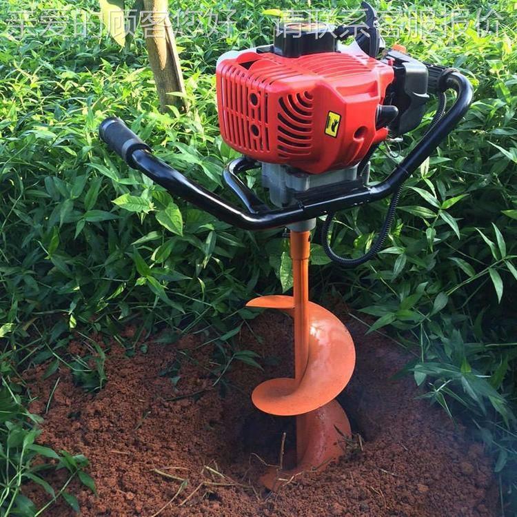农场围栏立柱挖坑机 手提式挖坑机厂家 0公分直径汽油钻地机图片