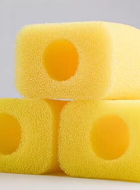 HE超白小鱼缸内置专用棉 过滤棉 黄色棉3块HE专用水泵HE-380/480