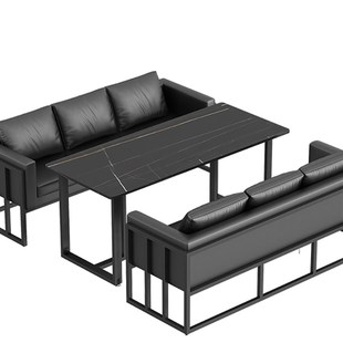 复古酒吧桌椅吧工业风餐馆餐桌小酒馆休闲区咖啡厅卡座沙发