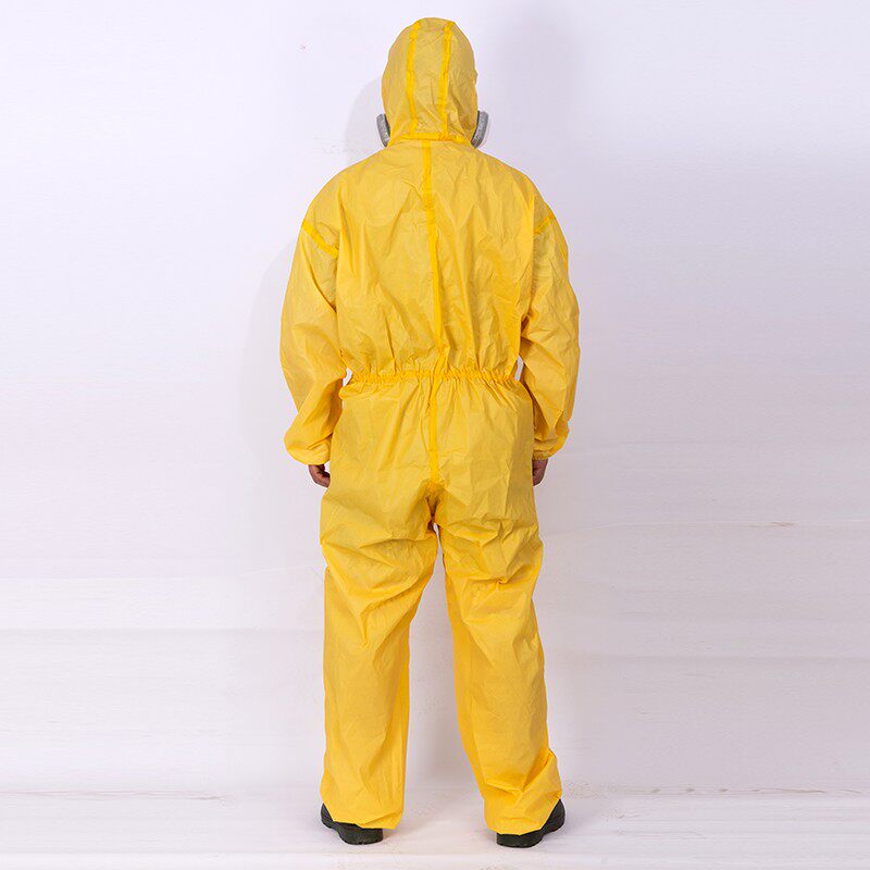 防护服连体带帽防化服透气喷漆防酸碱养殖场隔离衣一次性防尘服