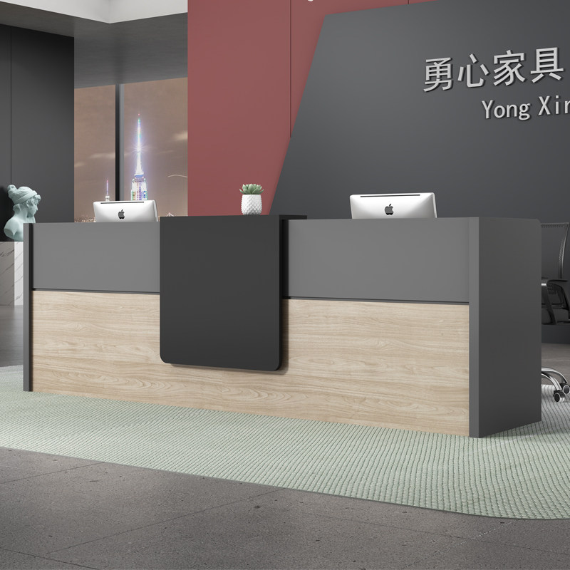办公家具现代公司前台桌子接待台收银台柜台迎宾台咨询台