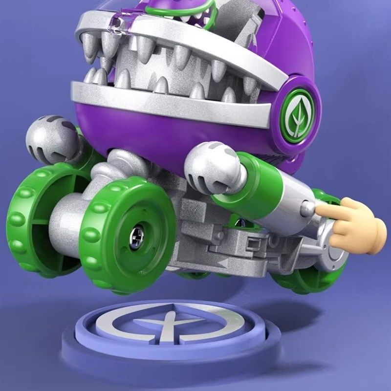 22新款植物大战僵尸合体变形机器人全装橄榄球平原战车