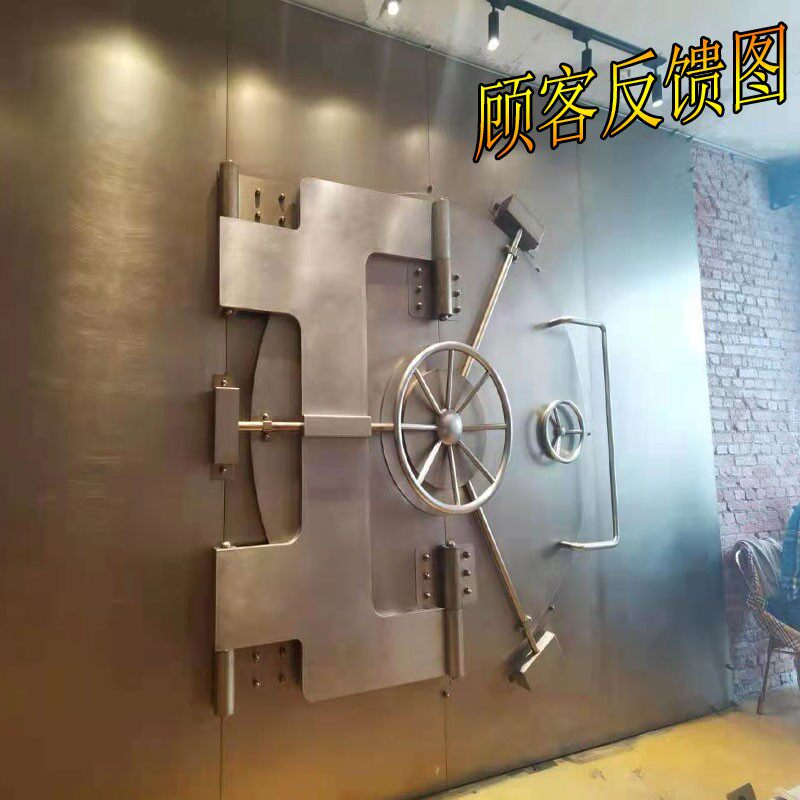 复古工业风装饰铁艺创意船舵壁饰酒吧背景墙装饰品