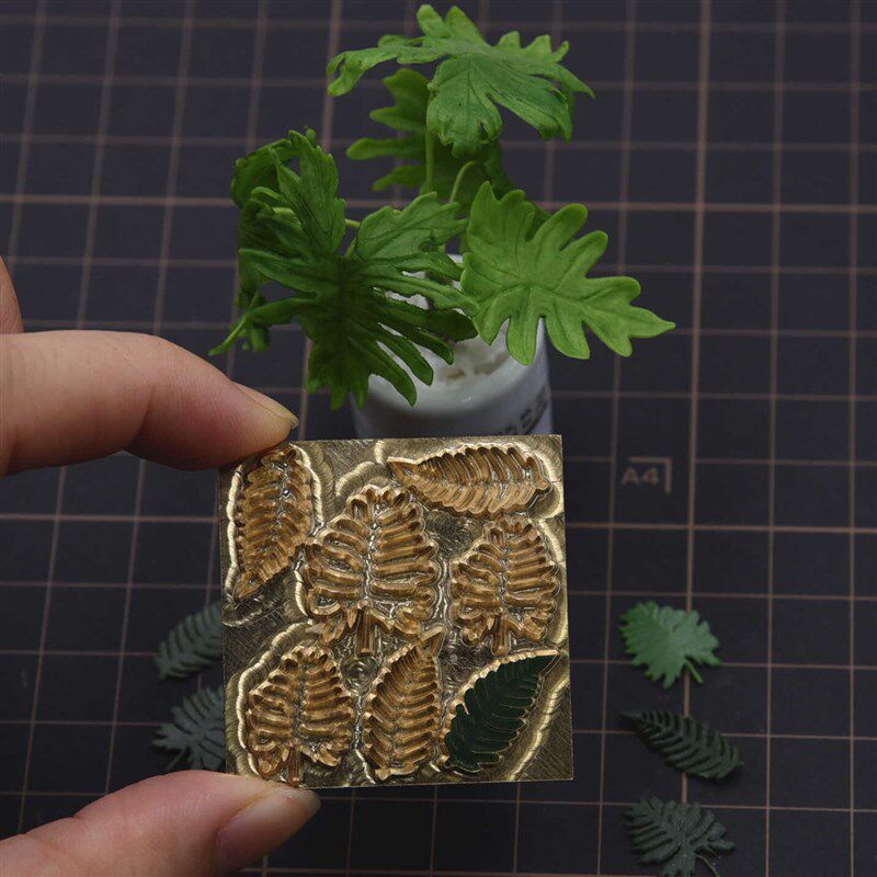 微缩超轻树脂粘土精雕切模具 精雕金属切模绿植春羽娃用绿植模