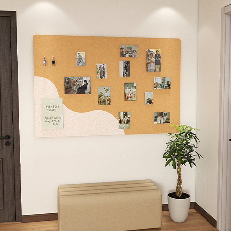照片墙毛毡墙创意装饰软木墙板拍立得相片展示墙毛毡板免打移除留