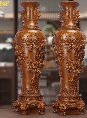 大瓶落地一对电视柜两边公司大堂客厅酒柜玄关乔迁业礼品