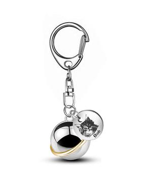 来图定制宠物毛发纪念星球钥匙扣去世猫狗刻字亲人骨灰挂件项炼