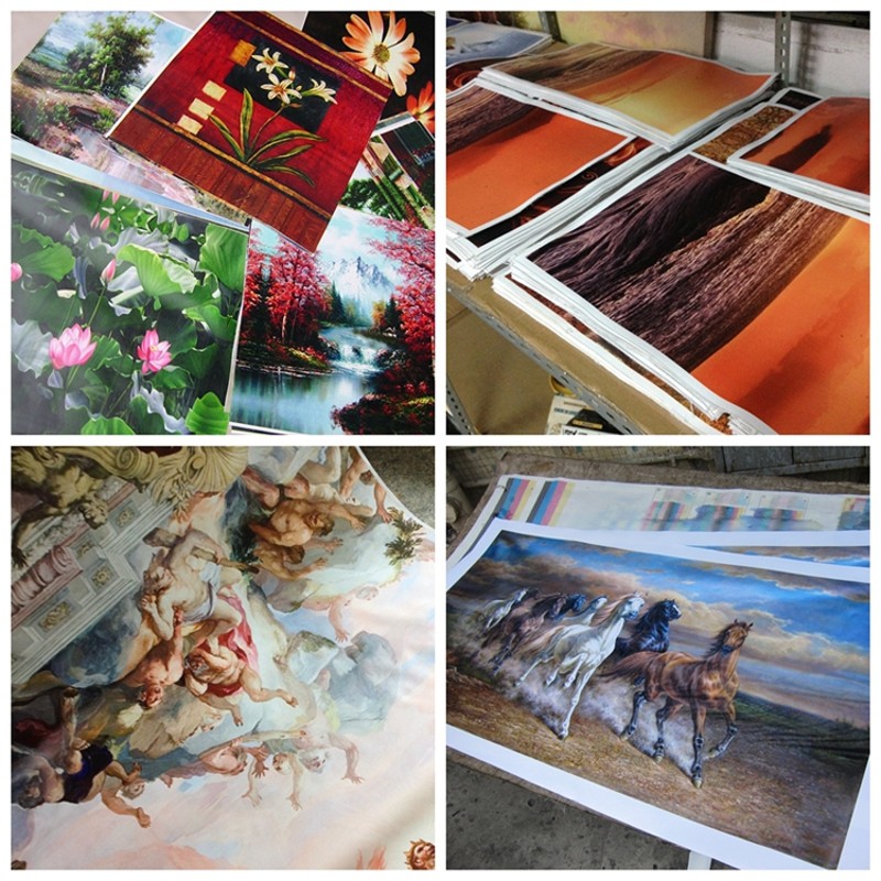 油画布打印油画定制油画高微喷麻布化纤油画布仿真画无框画画芯