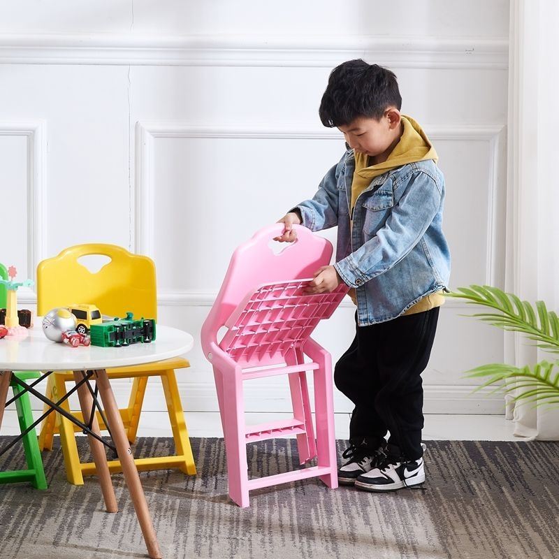 可折叠小椅子画室小板凳宝宝幼儿园学生厘米靠背椅塑料凳